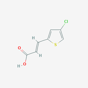 molecular formula C7H5ClO2S B13602815 3-(4-chloro-thiophen-2-yl)-(E)-acrylic acid 
