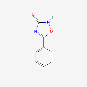 molecular formula C8H6N2O2 B1360288 1,2,4-Oxadiazol-3(2H)-one, 5-phenyl- CAS No. 21084-84-4