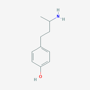 molecular formula C10H15NO B136029 4-(3-Aminobutyl)phenol CAS No. 52846-75-0