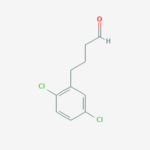 molecular formula C10H10Cl2O B13602922 4-(2,5-Dichlorophenyl)butanal 