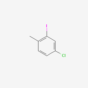 molecular formula C7H6ClI B1360293 4-Chloro-2-iodo-1-methylbenzene CAS No. 33184-48-4