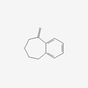 molecular formula C12H14 B1360297 5-Methylene-6,7,8,9-tetrahydro-5H-benzo[7]annulene CAS No. 40562-09-2