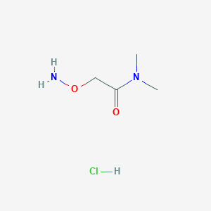 molecular formula C4H11ClN2O2 B13603040 2-(Aminooxy)-N,N-dimethylacetamide hydrochloride 