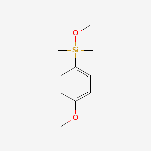 molecular formula C10H16O2Si B1360305 Methoxy(4-methoxyphenyl)dimethylsilane CAS No. 62244-48-8