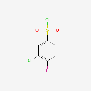molecular formula C6H3Cl2FO2S B1360312 3-Chloro-4-fluorobenzenesulfonyl chloride CAS No. 91170-93-3