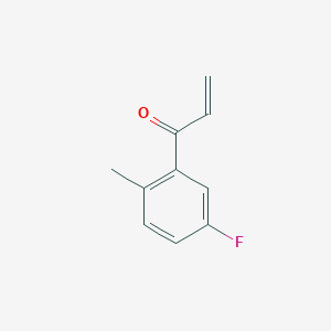 molecular formula C10H9FO B13603167 1-(5-Fluoro-2-methylphenyl)prop-2-en-1-one 
