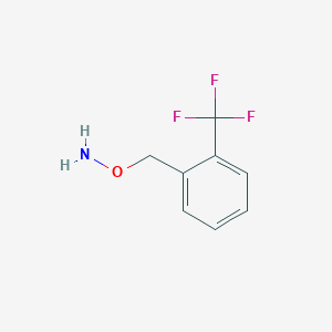 molecular formula C8H8F3NO B13603180 O-[2-(Trifluoromethyl)benzyl]hydroxylamine 