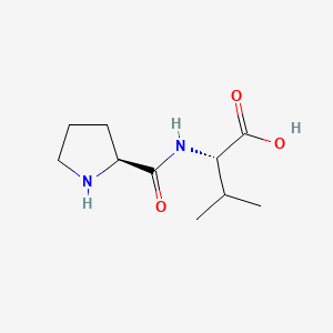 molecular formula C10H18N2O3 B1360325 L-Prolyl-L-valine 