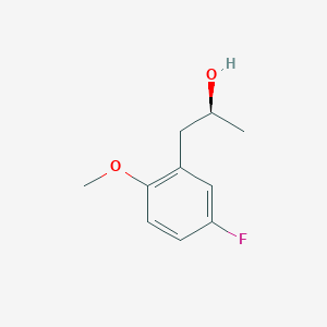 molecular formula C10H13FO2 B13603269 (2s)-1-(5-Fluoro-2-methoxyphenyl)propan-2-ol 