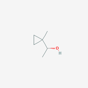 molecular formula C6H12O B13603321 (1r)-1-(1-Methylcyclopropyl)ethan-1-ol 