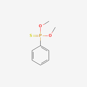 molecular formula C8H11O2PS B1360340 O,O-二甲基苯基膦硫酸酯 CAS No. 6840-11-5