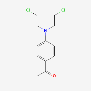 molecular formula C12H15Cl2NO B1360341 1-(4-(双(2-氯乙基)氨基)苯基)乙酮 CAS No. 20805-66-7