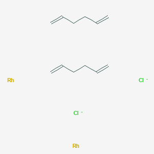 molecular formula C12H20Cl2Rh2-2 B1360343 Chloro(1,5-hexadiene)rhodium(I) dimer CAS No. 32965-49-4