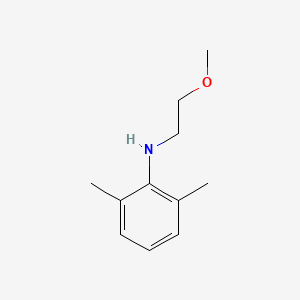 molecular formula C11H17NO B1360348 Benzenamine, N-(2-methoxyethyl)-2,6-dimethyl- CAS No. 50563-55-8
