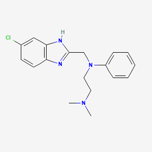 molecular formula C18H21ClN4 B1360352 Midamaline CAS No. 496-38-8