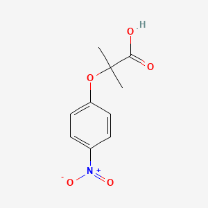 molecular formula C10H11NO5 B1360355 2-甲基-2-(4-硝基苯氧基)丙酸 CAS No. 17431-97-9