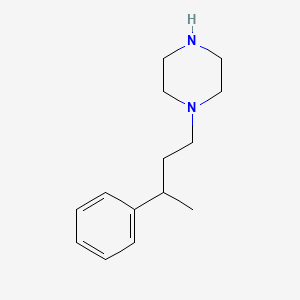 molecular formula C14H22N2 B13603587 1-(3-Phenylbutyl)piperazine 