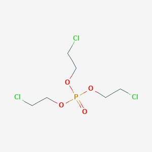molecular formula C6H12Cl3O4P<br>(ClCH2CH2O)3PO<br>C6H12Cl3O4P B136036 三(2-氯乙基)磷酸酯 CAS No. 115-96-8