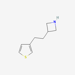 molecular formula C9H13NS B13603612 3-(2-(Thiophen-3-yl)ethyl)azetidine 