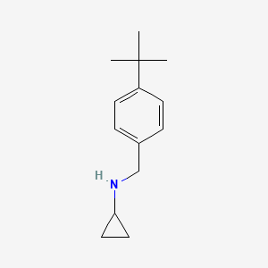 B1360367 N-[(4-tert-butylphenyl)methyl]cyclopropanamine CAS No. 119290-83-4