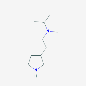 molecular formula C10H22N2 B13603685 n-Methyl-N-(2-(pyrrolidin-3-yl)ethyl)propan-2-amine 