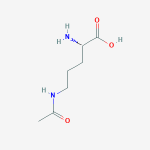 molecular formula C7H14N2O3 B1360369 N(5)-Acetyl-L-ornithine CAS No. 2185-16-2