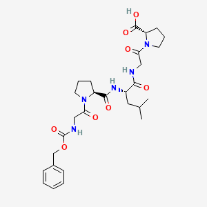 molecular formula C28H39N5O8 B1360370 Z-Gly-Pro-Leu-Gly-Pro CAS No. 2646-61-9