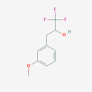 molecular formula C10H11F3O2 B13603737 1,1,1-Trifluoro-3-(3-methoxyphenyl)propan-2-ol 