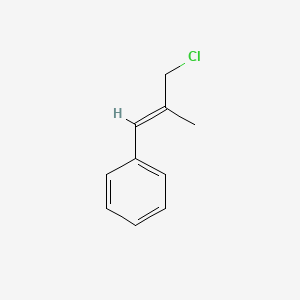 molecular formula C10H11Cl B13603758 (3-Chloro-2-methylprop-1-en-1-yl)benzene 