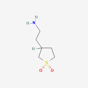 molecular formula C6H13NO2S B1360376 3-(2-Aminoethyl)-1lambda~6~-thiolane-1,1-dione CAS No. 790594-67-1