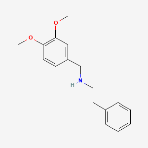 molecular formula C17H21NO2 B1360379 (3,4-Dimethoxybenzyl)(2-phenylethyl)amine CAS No. 3241-76-7