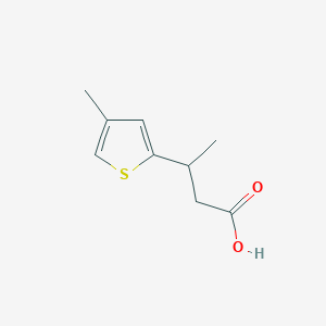 molecular formula C9H12O2S B13603798 3-(4-Methylthiophen-2-yl)butanoic acid 