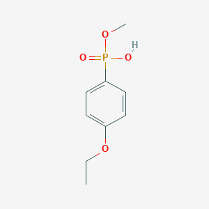 molecular formula C9H13O4P B136038 (4-Ethoxyphenyl)-methoxyphosphinic acid CAS No. 131066-54-1