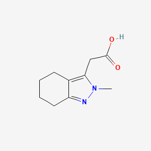 molecular formula C10H14N2O2 B1360391 2H-Indazole-3-acetic acid, 4,5,6,7-tetrahydro-2-methyl- CAS No. 21677-49-6