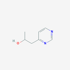 molecular formula C7H10N2O B13603931 1-(Pyrimidin-4-yl)propan-2-ol 