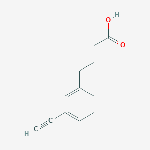 molecular formula C12H12O2 B13603937 4-(3-Ethynylphenyl)butanoic acid 