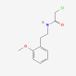 molecular formula C11H14ClNO2 B1360394 2-chloro-n-[2-(2-methoxyphenyl)ethyl]acetamide CAS No. 34162-11-3