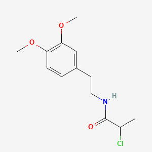 molecular formula C13H18ClNO3 B1360395 2-氯-N-[2-(3,4-二甲氧基苯基)乙基]丙酰胺 CAS No. 34164-16-4