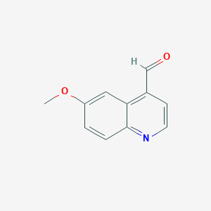 molecular formula C11H9NO2 B1360400 6-甲氧基喹啉-4-甲醛 CAS No. 4363-94-4