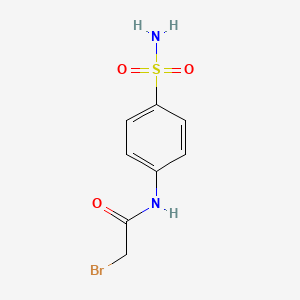 molecular formula C8H9BrN2O3S B1360401 2-溴-N-(4-磺酰基苯基)乙酰胺 CAS No. 5332-70-7