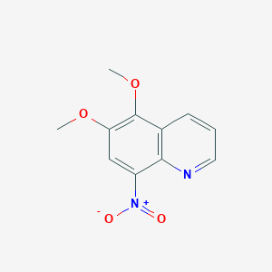 molecular formula C11H10N2O4 B1360402 5,6-Dimethoxy-8-nitroquinoline CAS No. 5333-02-8