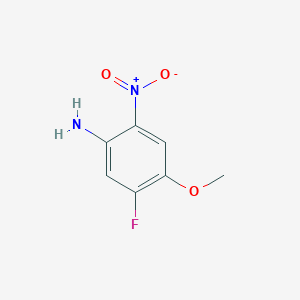 molecular formula C7H7FN2O3 B1360405 5-氟-4-甲氧基-2-硝基苯胺 CAS No. 446-20-8
