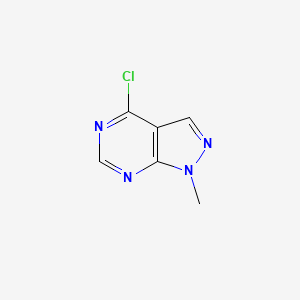 molecular formula C6H5ClN4 B1360407 4-chloro-1-methyl-1H-pyrazolo[3,4-d]pyrimidine CAS No. 23000-43-3