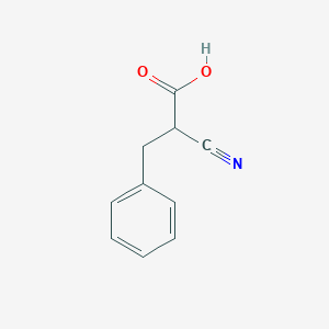 molecular formula C10H9NO2 B1360409 2-Cyano-3-phenylpropionic acid CAS No. 5331-42-0