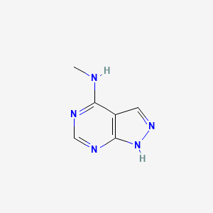 molecular formula C6H7N5 B1360416 n-Methyl-1h-pyrazolo[3,4-d]pyrimidin-4-amine CAS No. 6284-74-8