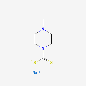 1-Piperazinecarbodithioic acid, 4-methyl-, sodium salt
