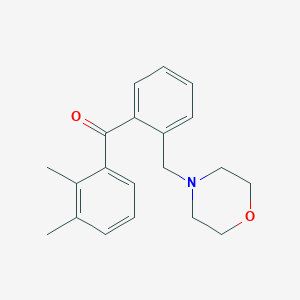 molecular formula C20H23NO2 B1360435 2,3-Dimethyl-2'-morpholinomethyl benzophenone CAS No. 898750-44-2