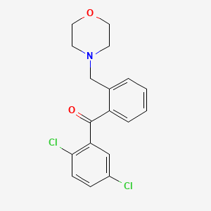 B1360439 2,5-Dichloro-2'-morpholinomethyl benzophenone CAS No. 898751-05-8