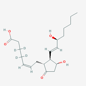 B136044 (Z)-3,3,4,4-tetradeuterio-7-[(1R,2R,3R)-3-hydroxy-2-[(E,3S)-3-hydroxyoct-1-enyl]-5-oxocyclopentyl]hept-5-enoic acid CAS No. 34210-10-1