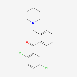 2,5-Dichloro-2'-piperidinomethyl benzophenone